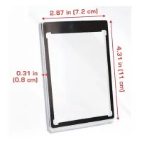 Hard card holder BCW Magnetic Card Holder 35 pt Black Border
