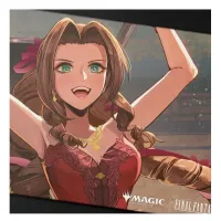 Magic Final Fantasy Aerith Gainsborough card and mouse pad