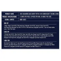 Collectible Cards 2026 Kakawow Harry Potter Aura Hobby contents