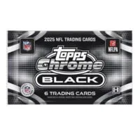 2025 Topps Chrome Black Football Hobby Pack NFL Cards