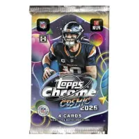 2025 Topps Chrome Cosmic Football NFL Cards Hobby Pack