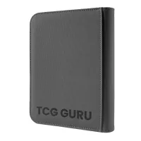 TCG Guru 160 Zip Binder 4-Pocket Card Album, Xenon Grey