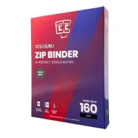 TCG Guru 160 Zip Binder 4-Pocket Card Album, Xenon Grey