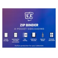 TCG Guru 160 Zip Binder 4-Pocket Xenon Grey Card Album