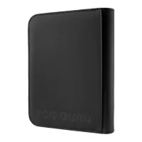 TCG Guru 160 Zip Binder 4-Pocket Card Album, Xenon Black 