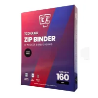 TCG Guru 160 Zip Binder 4-Pocket Card Album, Xenon Black 
