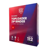 TCG Guru 4-Pocket Zip Binder 112 Xenon Red Album for Toploaders