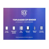 TCG Guru 4-Pocket Zip Binder 112 Xenon Red Album for Toploaders
