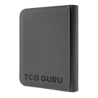 TCG Guru 4-Pocket Zip Binder (Xenon Grey) for Toploaders