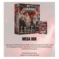 2026 Topps WWE Universe Wrestling Mega Box Contents