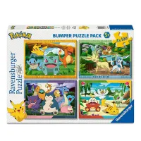 Ravensburger Pokémon Kids' Puzzles (Bumper Puzzle Pack) - 4 x 100 pieces