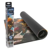 Magic Reality Fracture Glossy playmat  - Ajani, Path of Vengeance and Ajani, Counterattack Leader