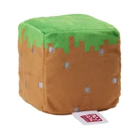 Minecraft Cube Plush Toy - Grass Block - 7.5 cm