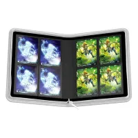 Ultimate Guard Zipfolio 160 8-Pocket Xenoskin Card Album - White