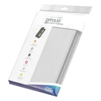 Ultimate Guard Zipfolio 160 8-Pocket Xenoskin Card Album - White