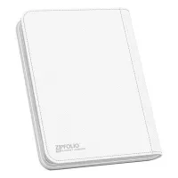 Ultimate Guard Zipfolio 160 8-Pocket Xenoskin Card Album - White